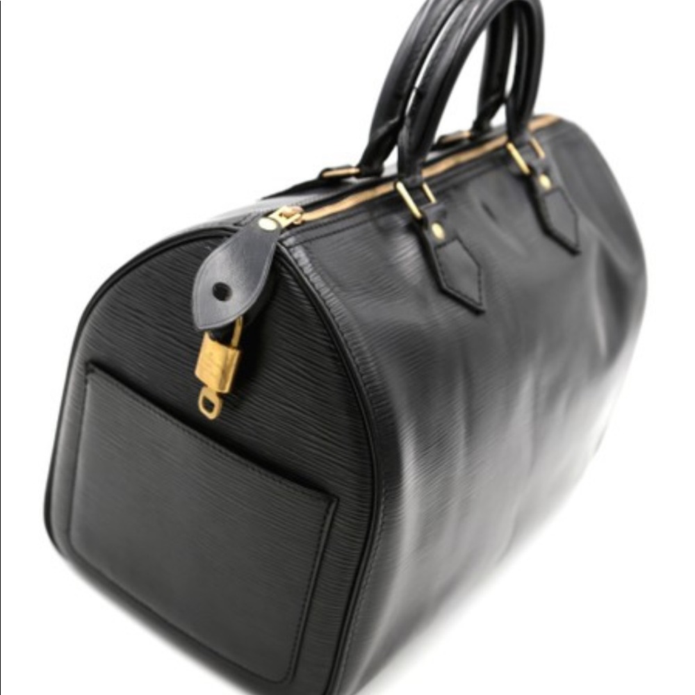 Louis Vuitton black Epi leather satchel authentic - Picture 6 of 12